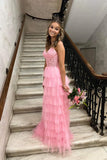 Straps Black Lace and Tulle Ruffles Party HZ0307