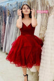 LTP1756, Spaghetti Straps Pleated A-Line Homecoming HZ0307