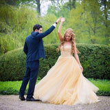 LTP0857,Ball Gown Strapless Top Lace Beading Prom GownBeautiful Long Yellow Prom Dresses with Crystal Tulle,Ball Gown Long Tulle Yellow Prom Dress with HZ0307