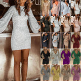 LTP1796,Sparkle Long Sleeves Homecoming Dress, Short Prom HZ0307