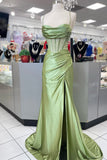Blue Beaded Corset Mermaid Long Formal HZ0307