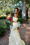Hot Pink Strapless Mermaid Long Party Dress with Short HZ0307