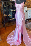 Straps Hot Pink Fitted Long Formal Dress with HZ0307