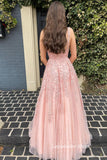 Charming Lace Appliques A-Line Long Evening Party HZ0307