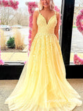 Charming Lace Appliques A-Line Long Evening Party HZ0307