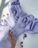 Lilac Off Shoulder Homecoming Dress - Tight Bodycon Mini Prom HZ0307