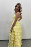 Straps Green Chiffon Tiered Ruffle Party HZ0307